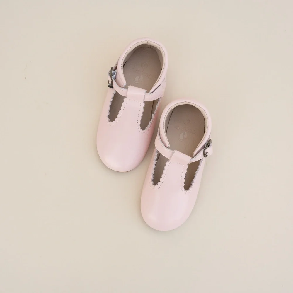 Riley T-Straps - Scalloped - Sweet Pink - Picture 8 of 15